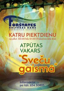 Atpūtas vakars “Sveču gaismā”