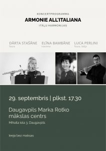 Koncertprogramma “Armonie all’italiana” jeb “Itāļu harmonijas”