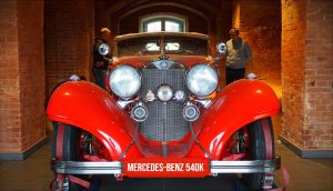 Inženieru arsenālā skatāms unikāls retro automobilis – Mercedes-Benz 540K