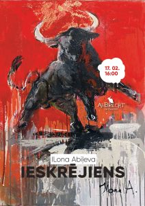 Mākslinieces ILonas Abiļevas personālizstāde “Ieskrējiens”