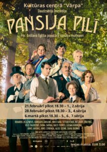 Filmu vakars. Latviešu spēlfilma 7 sērijās “Pansija pilī.” 1. un 2. sērija