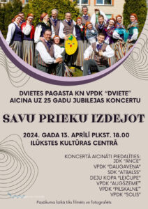 “Dviete” aicina uz jubilejas koncertu Ilūkstes kultūras centrā