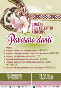 Skolēnu deju kolektīvu koncerts “Pavasara danči”