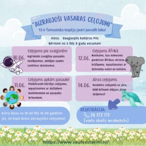 Nodarbības “Aizraujoši vasaras ceļojumi”