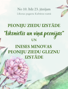 Peoniju izstāde Līksnā