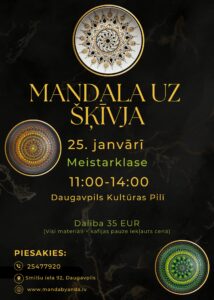 Meistarklase “Mandala uz šķīvja”