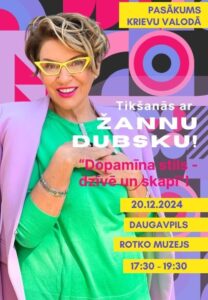 Tikšanās ar Žannu Dubsku Rotko muzejā