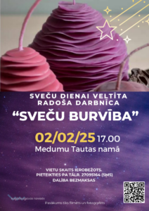 “Sveču burvība” radošā darbnīca Medumu tautas namā