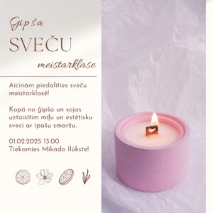 Ģipša sveču meistarklase