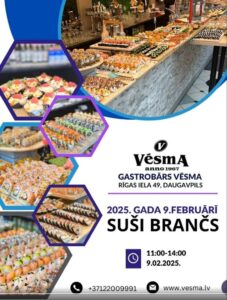 Suši brančs gastrobārā “Vēsma”