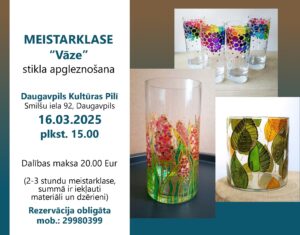 Jeļenas Ondzules meistarklase “Vāze”