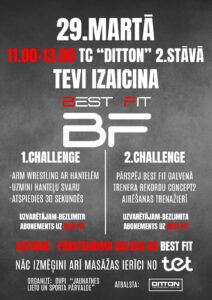 Sporta pasākums “Tevi izaicina Best Fit”