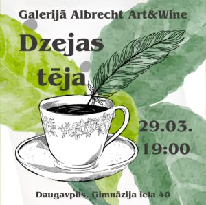 Dzejas dienas galerijā ” Albrecht Art&Wine”