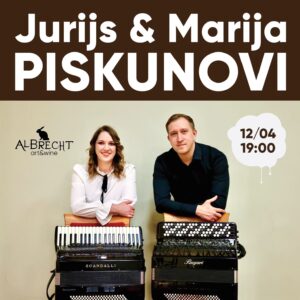 Akordeonistu Jurija un Marijas Piskunovu dueta koncers