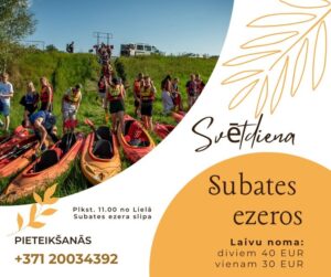 Ezeru ceļojums Subates ezeros