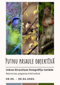 Ināras Strautiņas fotoizstāde “Putnu pasaule objektīvā”