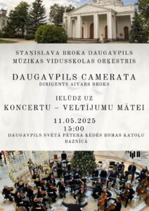 Koncerts “Veltījums mātei” Daugavpils Svētā Pētera ķēdēs Romas katoļu baznīcā