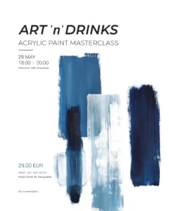 ART ‘n’ DRINKS AKRILA KRĀSU MEISTARKLASE