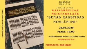 Kaligrāfijas meistarklase Krievu kultūras centrā