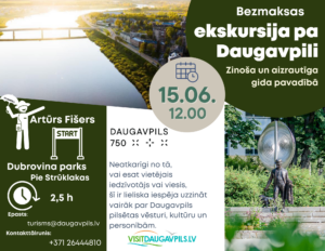 Iepazīsti Daugavas kreiso krastu izglītojošā bezmaksas ekskursijā ar gidu!