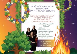 Ielīgošana Dvietes parka estrādē