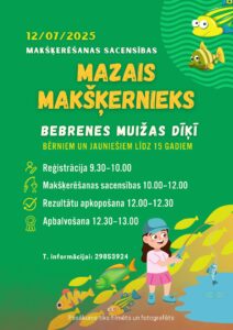 sacensībās “Mazais makšķernieks” pie Bebrenes muižas dīķa