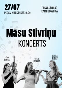 Māsu Stivriņu koncerts Līksnas Romas katoļu baznīcā