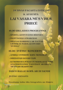 Atpūtas pasākums “Lai vasara mums visus priecē” Dubnā