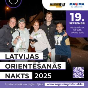 “Latvijas Orientēšanās nakts 2025” Daugavpilī