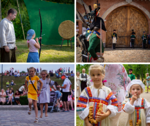 Bērnu izklaides festivālā “Dinaburga 1812. Miers”