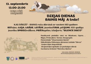 Dzejas dienu pasākums “RAINIS MĀJ A tnāc!”