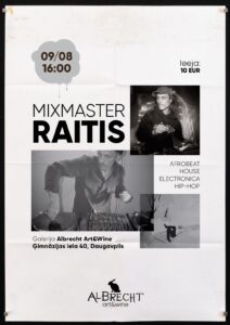 Mūzikas vakars kopā ar Mixmaster Raitis galerijā “Albrecht Art&Wine”