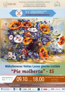Veltas Loces personālizstādes “Pie molberta” atklāšana