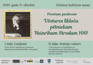 Piemiņas pasākums “Vēstures līkloču pētniekam Heinriham Strodam 100!”