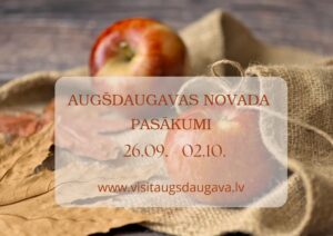 Pasākumi Augšdaugavas novadā 26.09. – 02.10.