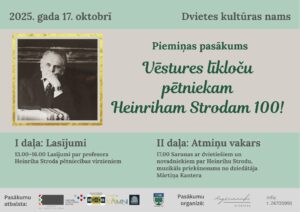 Vēstures līkloču pētniekam Heinriham Strodam 100!