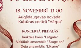 Augšdaugavas novada pasākumi 14.11. – 20.11.