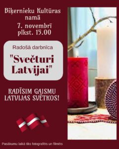 Radošā darbnīca “Svečturi Latvijai”