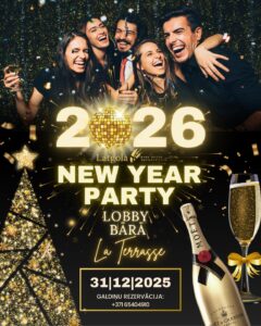 Jaungada nakts ballīte Lobby bārā “La Terrasse”