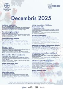 Pasākumi Tradīciju mājā 2025. gada decembrī