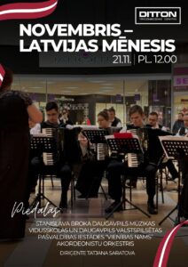 Koncerts “Novembris – Latvijas mēnesis” tirdzniecības centrā “Ditton”