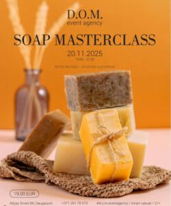 Ziepju meistarklase ar Signiju no apskates saimniecības “Sventes Lavandas” kokteiļbārā “D.O.M.bar”