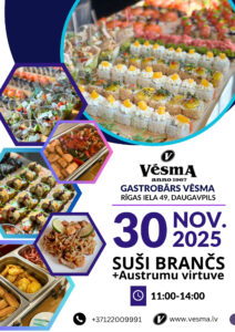 Suši un austrumu virtuves brančs gastrobārā “Vēsma”
