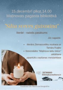Literāri – radošs pasākums “Silta sveces gaismiņa”