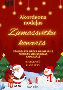 Ziemassvētku koncerts Staņislava Broka Daugavpils Mūzikas vidusskolā