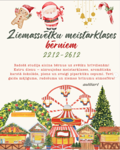 Bērnu meistarklase “Svētku rūķītis” studijā “Astttartt”