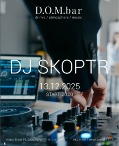 Muzikālais vakars bārā “D.O.M.bar”