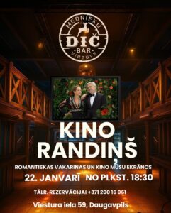 Kino vakars restobārā “Dič bar”