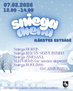 Sniega diena Ilūkstes estrādē