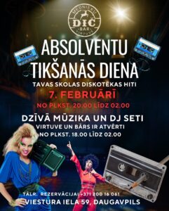 Absolventu tikšanās diena restobārā “Dič bar”